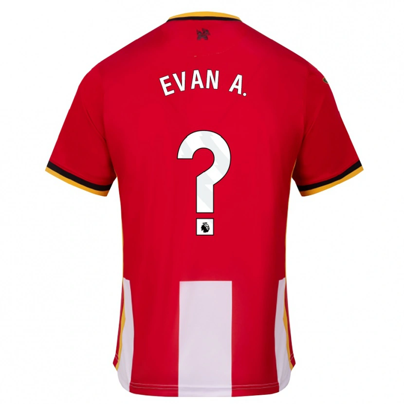 Danxen Kinder Evan Anderson #0 Gelb Schwarz Rot Heimtrikot Trikot 2026/27 T-Shirt