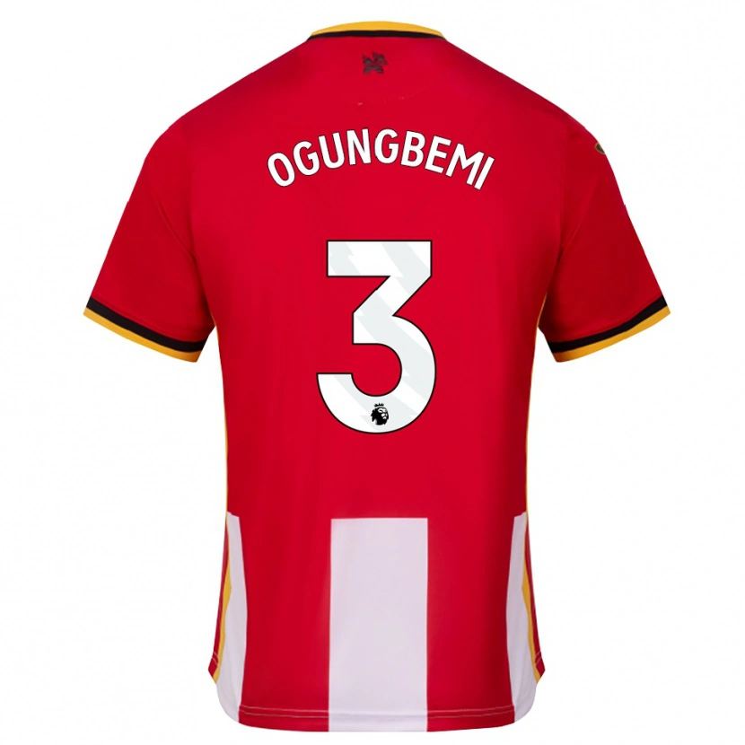 Danxen Kinder Nathaniel Ogungbemi #3 Gelb Schwarz Rot Heimtrikot Trikot 2026/27 T-Shirt