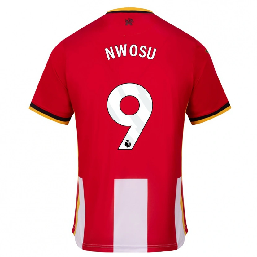 Danxen Kinder Jai Nwosu #9 Gelb Schwarz Rot Heimtrikot Trikot 2026/27 T-Shirt