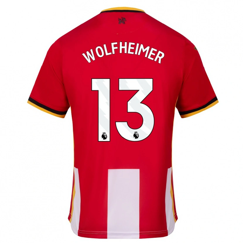 Danxen Kinder Connor Wolfheimer #13 Gelb Schwarz Rot Heimtrikot Trikot 2026/27 T-Shirt