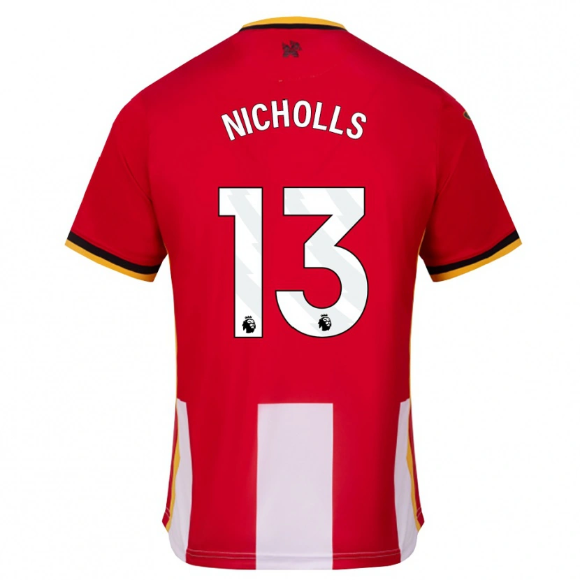 Danxen Kinder Layton Nicholls #13 Gelb Schwarz Rot Heimtrikot Trikot 2026/27 T-Shirt