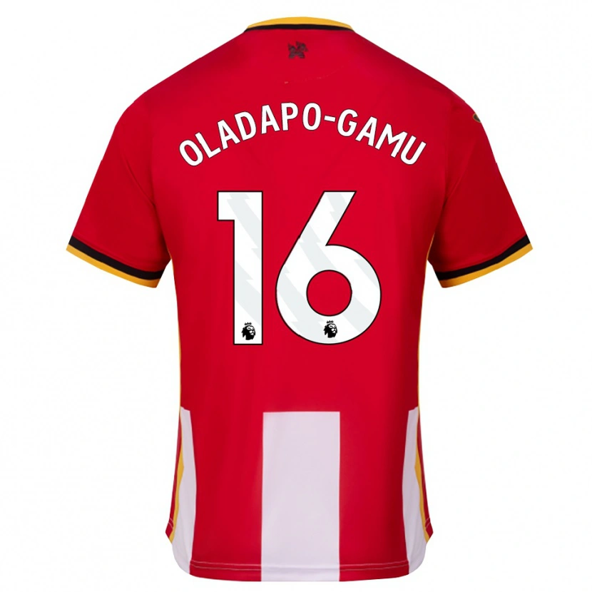 Danxen Kinder Josh Oladapo-Gamu #16 Gelb Schwarz Rot Heimtrikot Trikot 2026/27 T-Shirt