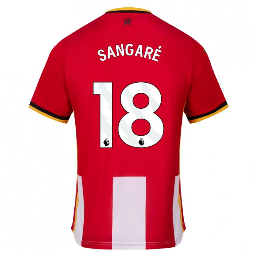 Danxen Kinder Mamadou Sangaré #18 Gelb Schwarz Rot Heimtrikot Trikot 2026/27 T-Shirt