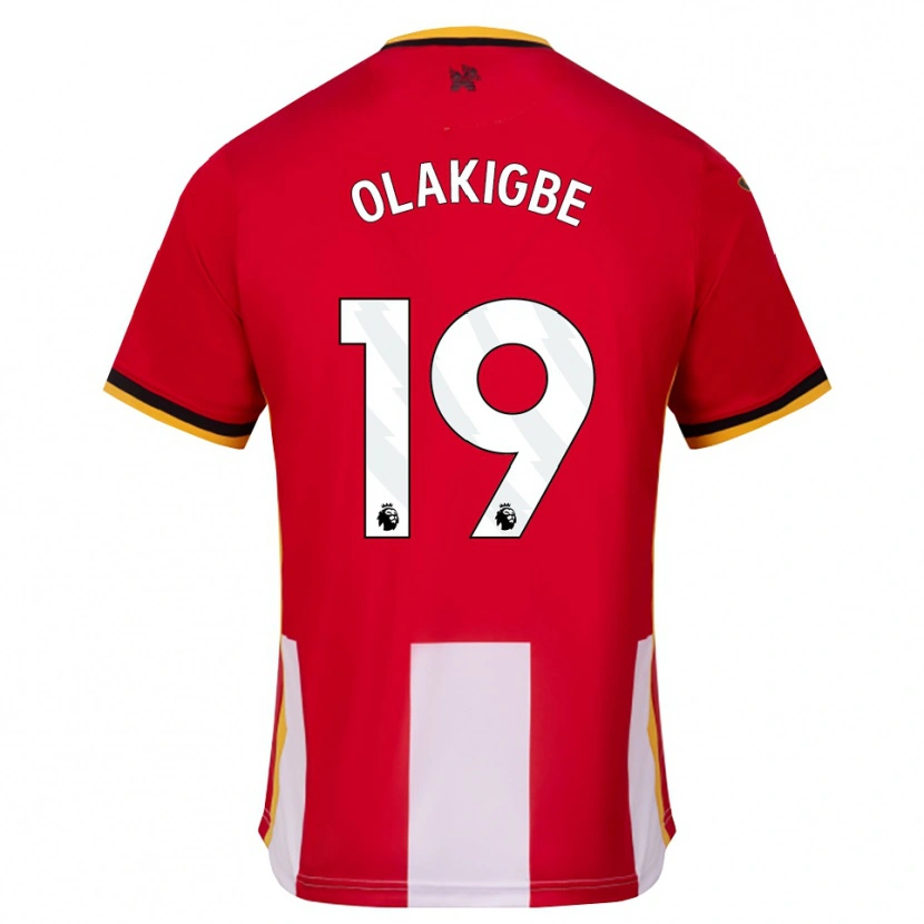 Danxen Kinder Michael Olakigbe #19 Gelb Schwarz Rot Heimtrikot Trikot 2026/27 T-Shirt