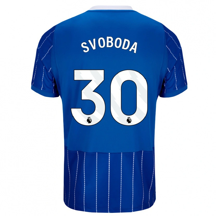 Danxen Kinder Michael Svoboda #30 Mittelblau Weiß Heimtrikot Trikot 2026/27 T-Shirt
