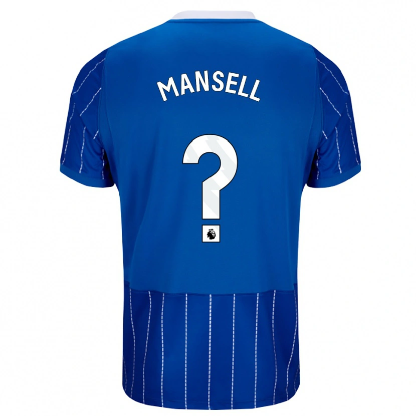 Danxen Kinder Alfie Mansell #0 Mittelblau Weiß Heimtrikot Trikot 2026/27 T-Shirt