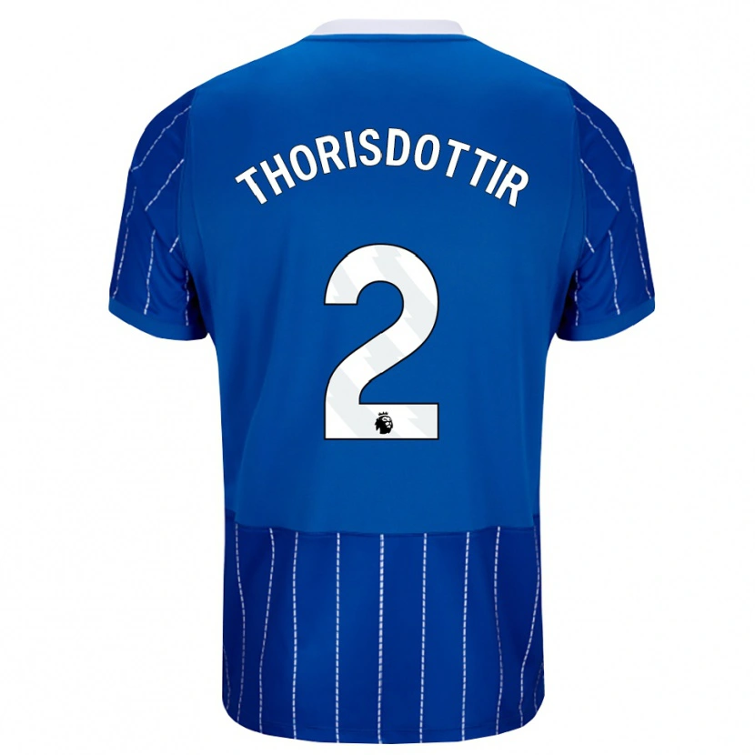 Danxen Kinder Maria Thorisdottir #2 Mittelblau Weiß Heimtrikot Trikot 2026/27 T-Shirt