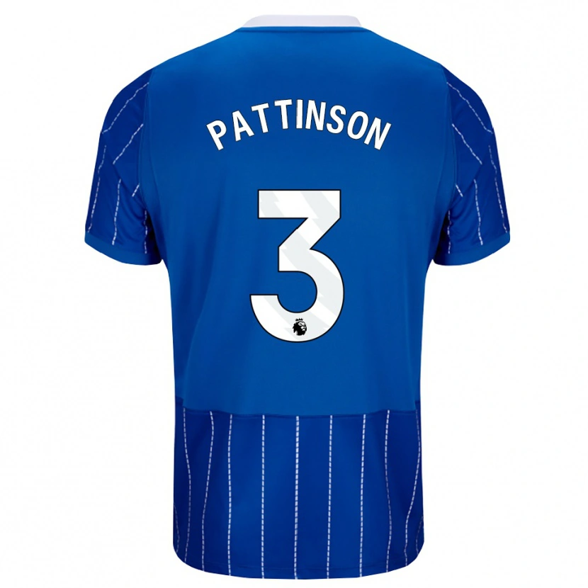 Danxen Kinder Poppy Pattinson #3 Mittelblau Weiß Heimtrikot Trikot 2026/27 T-Shirt