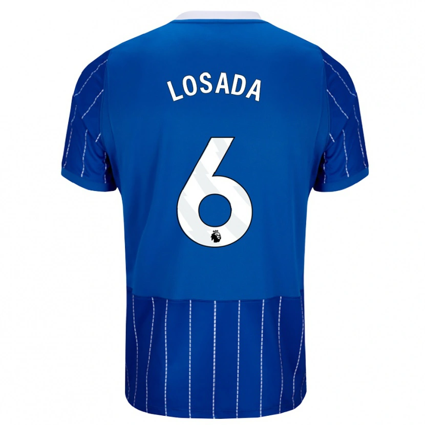 Danxen Kinder Vicky Losada #6 Mittelblau Weiß Heimtrikot Trikot 2026/27 T-Shirt