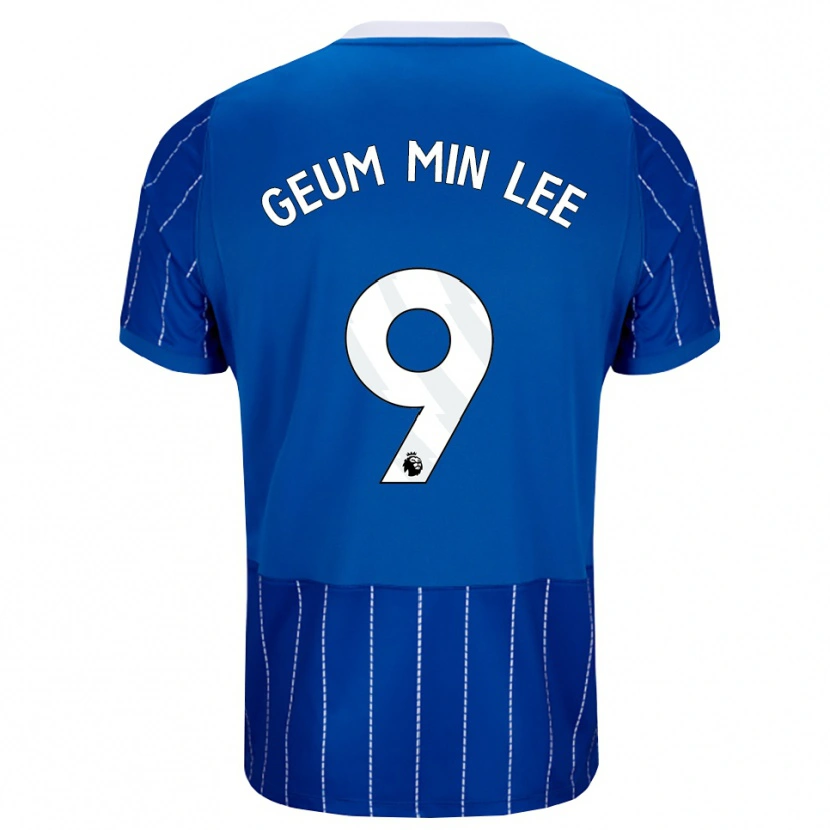 Danxen Kinder Lee Geum-Min #9 Mittelblau Weiß Heimtrikot Trikot 2026/27 T-Shirt