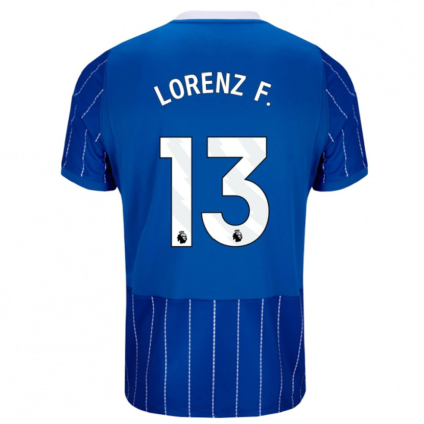 Danxen Kinder Lorenz Ferdinand #13 Mittelblau Weiß Heimtrikot Trikot 2026/27 T-Shirt