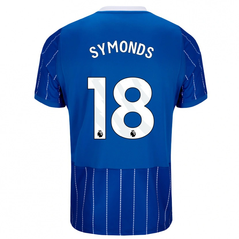 Danxen Kinder Maisie Symonds #18 Mittelblau Weiß Heimtrikot Trikot 2026/27 T-Shirt