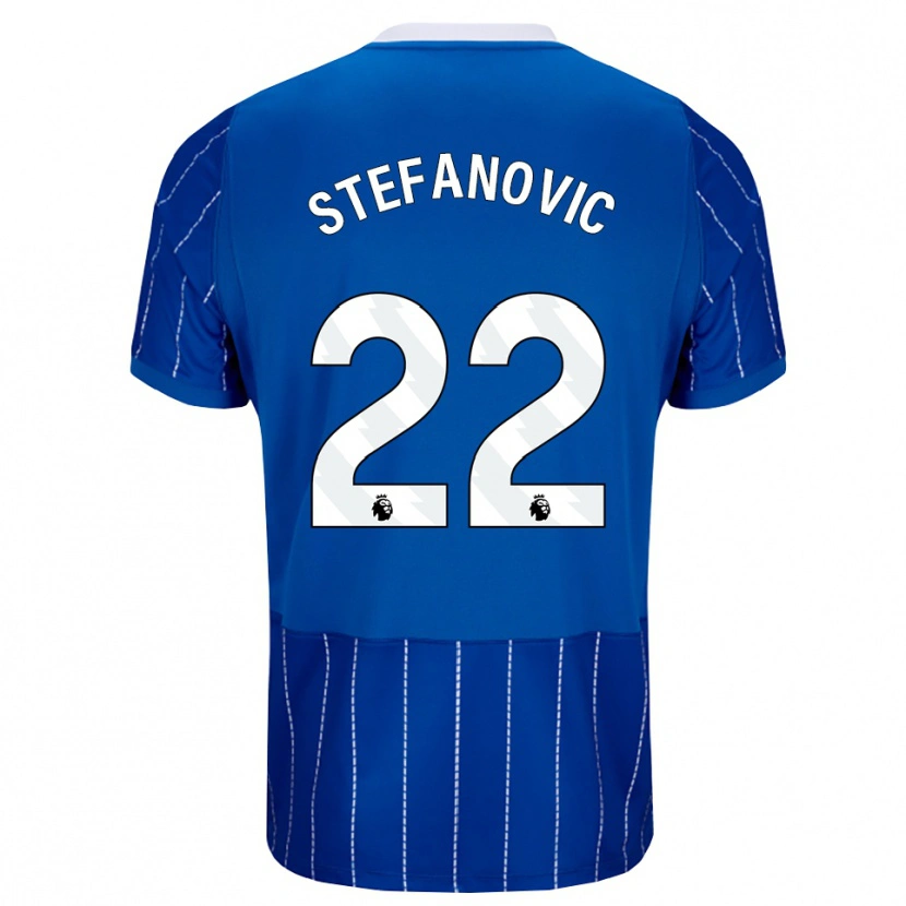 Danxen Kinder Dejana Stefanović #22 Mittelblau Weiß Heimtrikot Trikot 2026/27 T-Shirt