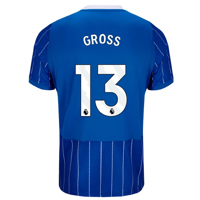 Danxen Kinder Pascal Groß #13 Mittelblau Weiß Heimtrikot Trikot 2026/27 T-Shirt