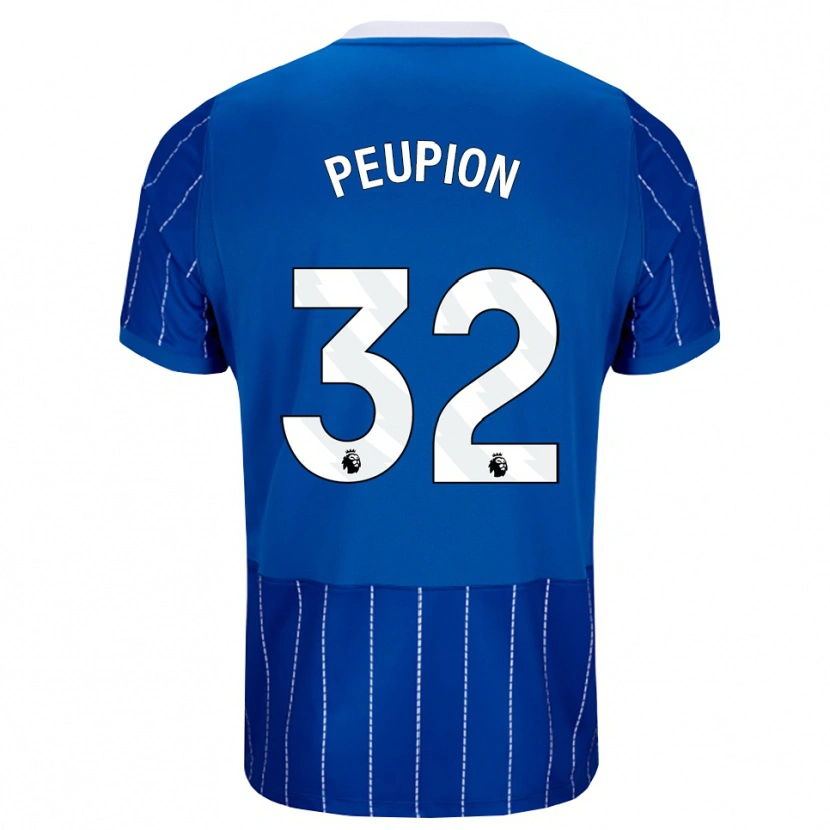 Danxen Kinder Cameron Peupion #32 Mittelblau Weiß Heimtrikot Trikot 2026/27 T-Shirt