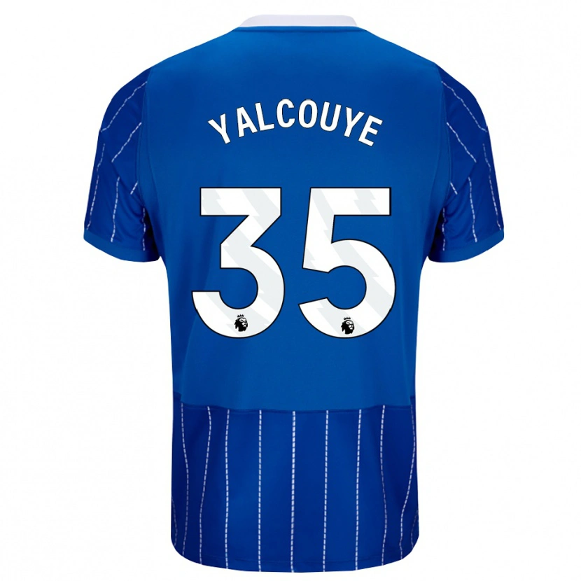 Danxen Kinder Malick Yalcouyé #35 Mittelblau Weiß Heimtrikot Trikot 2026/27 T-Shirt