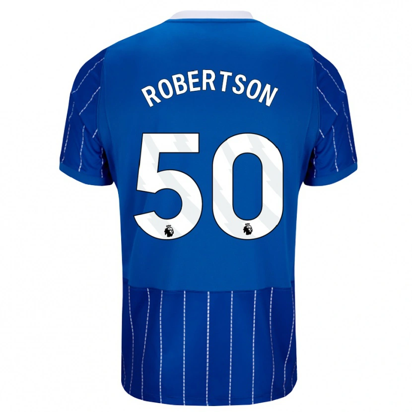 Danxen Kinder Josh Robertson #50 Mittelblau Weiß Heimtrikot Trikot 2026/27 T-Shirt