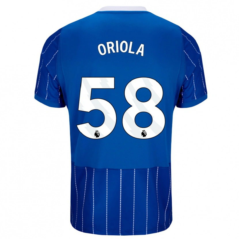 Danxen Kinder Nehemiah Oriola #58 Mittelblau Weiß Heimtrikot Trikot 2026/27 T-Shirt