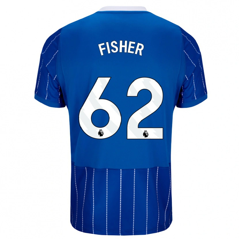 Danxen Kinder Hugo Fisher #62 Mittelblau Weiß Heimtrikot Trikot 2026/27 T-Shirt