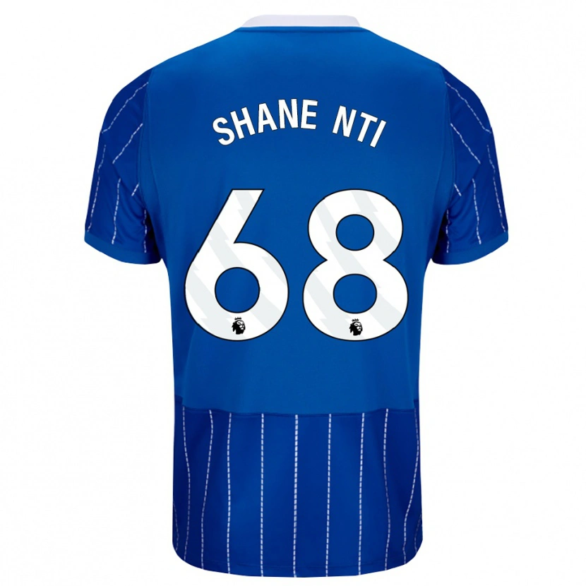 Danxen Kinder Shane Nti #68 Mittelblau Weiß Heimtrikot Trikot 2026/27 T-Shirt
