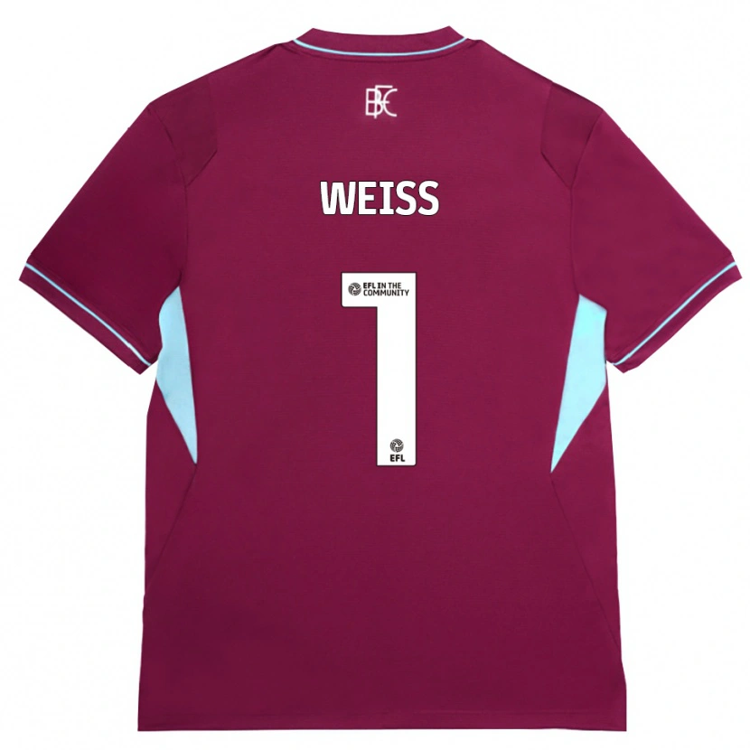 Danxen Kinder Max Weiß #1 Burgund Grün Heimtrikot Trikot 2026/27 T-Shirt
