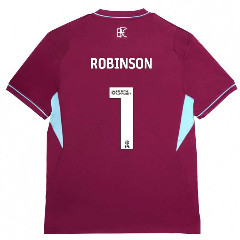 Danxen Kinder Jack Robinson #1 Burgund Grün Heimtrikot Trikot 2026/27 T-Shirt