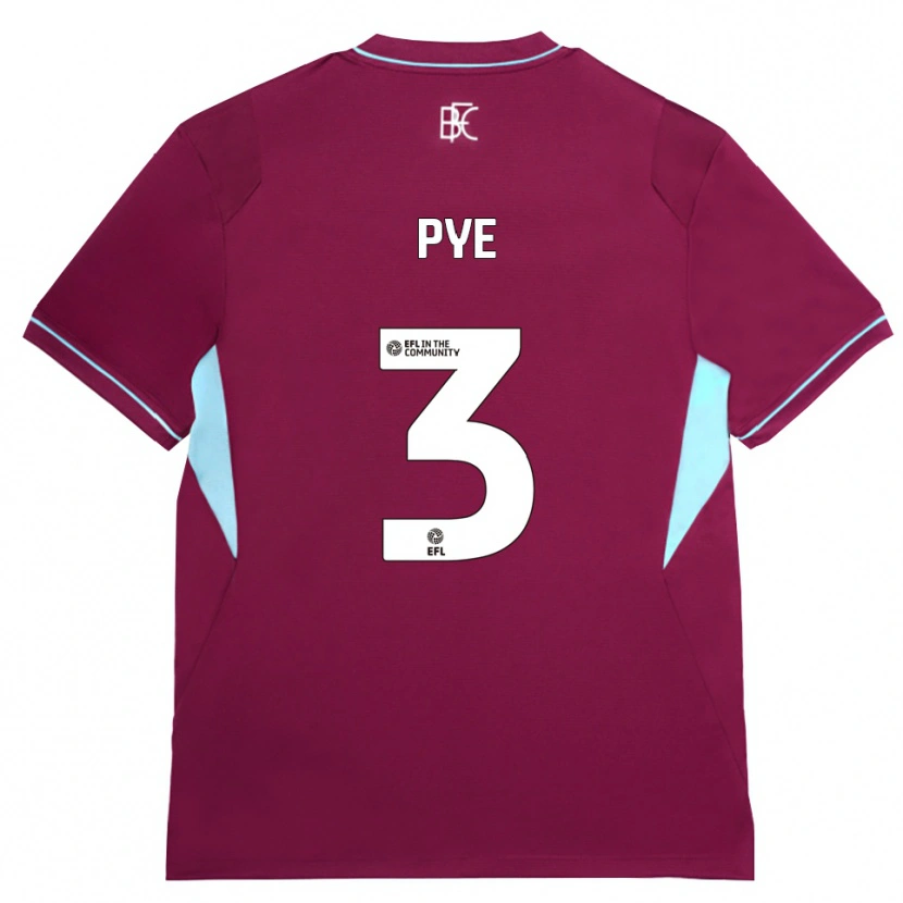 Danxen Kinder Logan Pye #3 Burgund Grün Heimtrikot Trikot 2026/27 T-Shirt