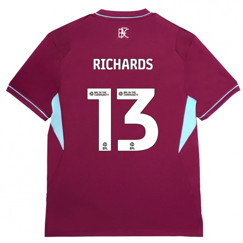 Danxen Kinder Jade Richards #13 Burgund Grün Heimtrikot Trikot 2026/27 T-Shirt
