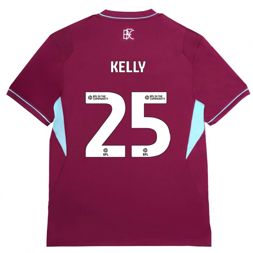 Danxen Kinder Aimee Kelly #25 Burgund Grün Heimtrikot Trikot 2026/27 T-Shirt