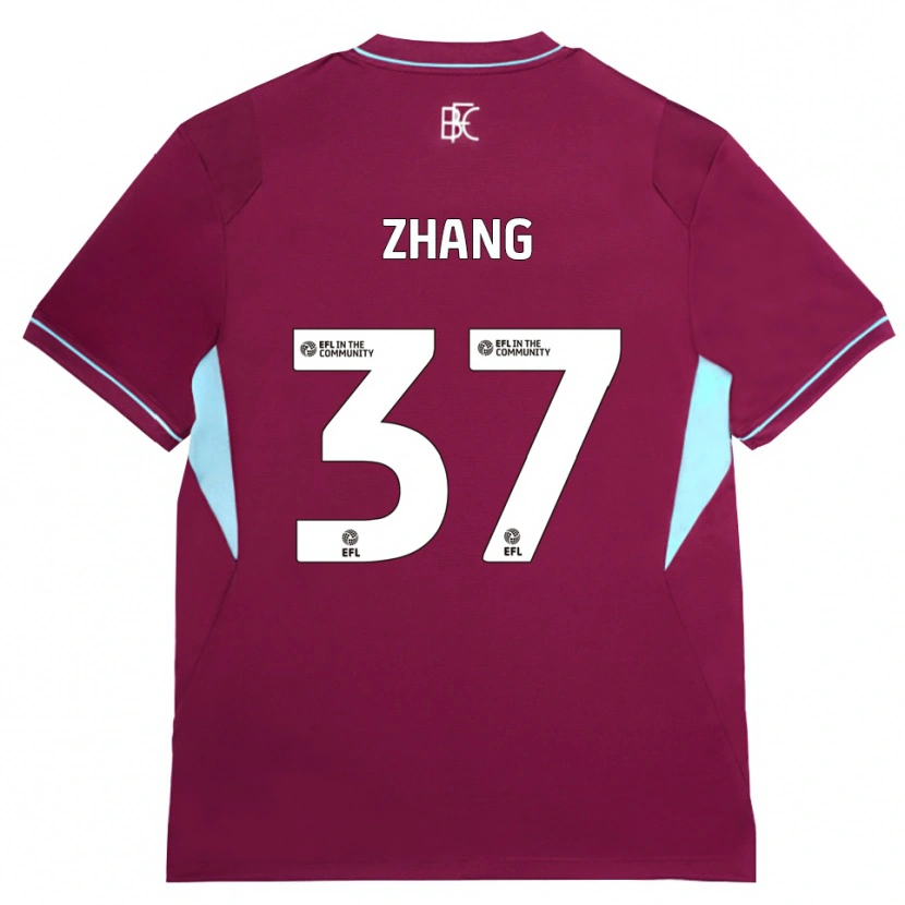Danxen Kinder Jiaming Zhang #37 Burgund Grün Heimtrikot Trikot 2026/27 T-Shirt
