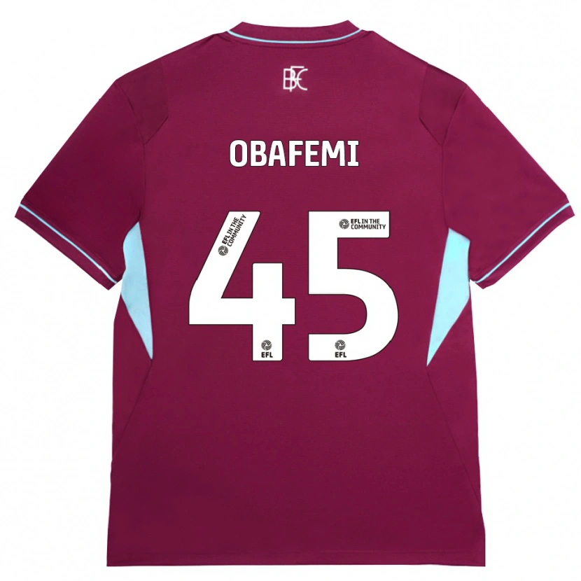 Danxen Kinder Michael Obafemi #45 Burgund Grün Heimtrikot Trikot 2026/27 T-Shirt
