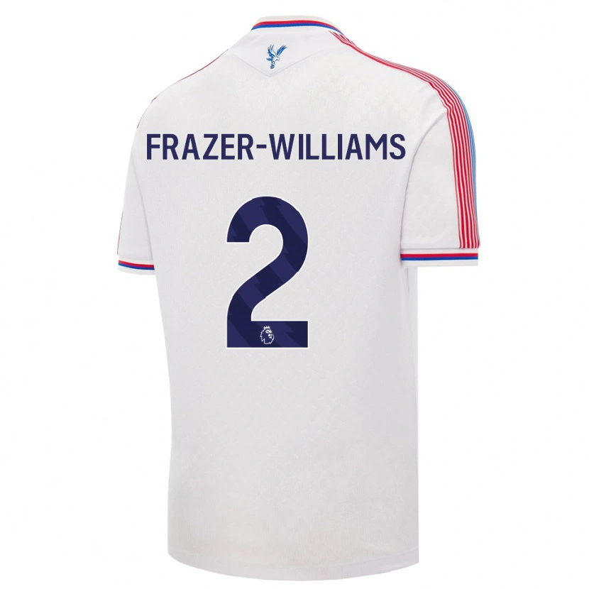Danxen Kinder Khyan Frazer-Williams #2 Weiß Rot Blau Heimtrikot Trikot 2026/27 T-Shirt