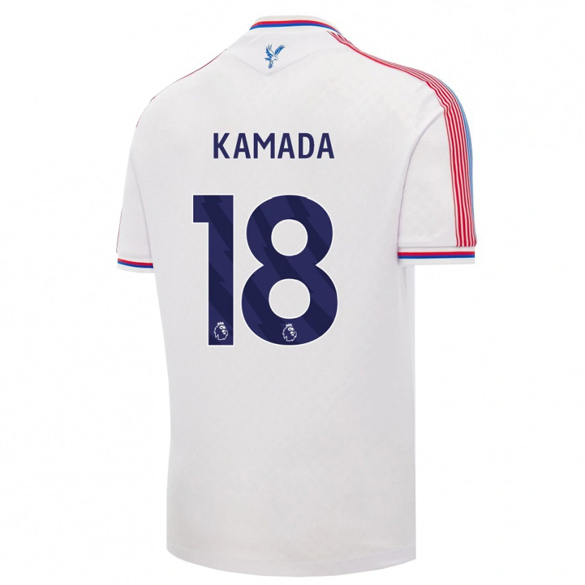 Danxen Kinder Daichi Kamada #18 Weiß Rot Blau Heimtrikot Trikot 2026/27 T-Shirt