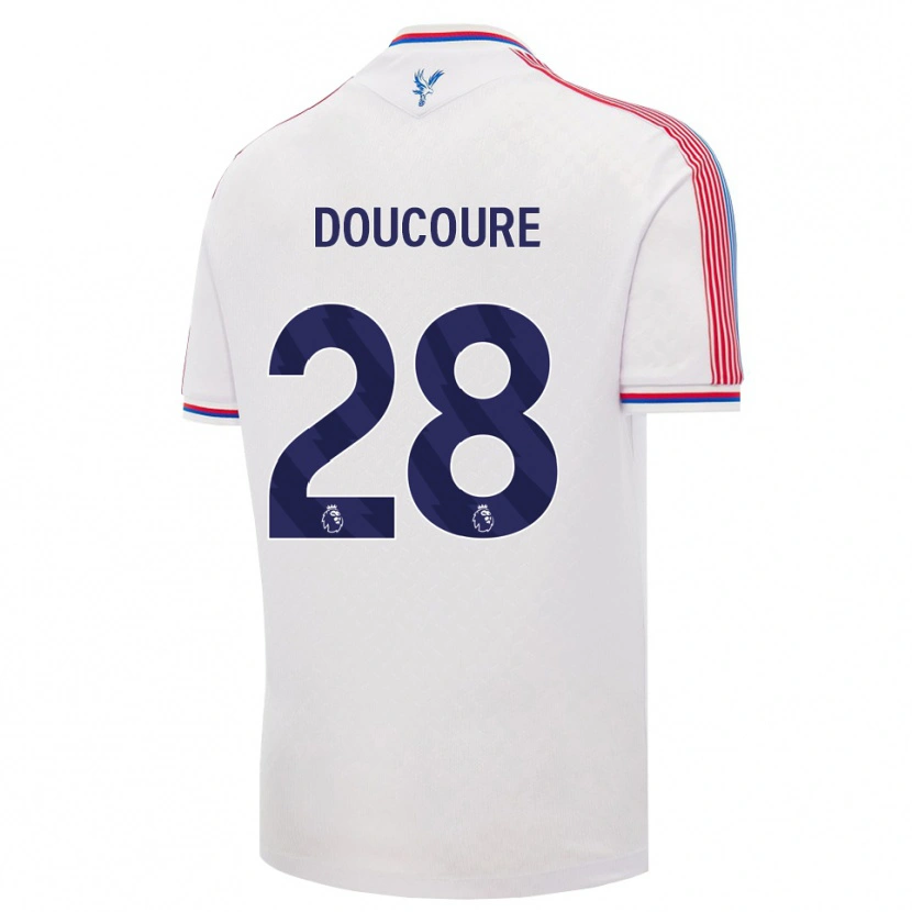 Danxen Kinder Cheick Doucouré #28 Weiß Rot Blau Heimtrikot Trikot 2026/27 T-Shirt