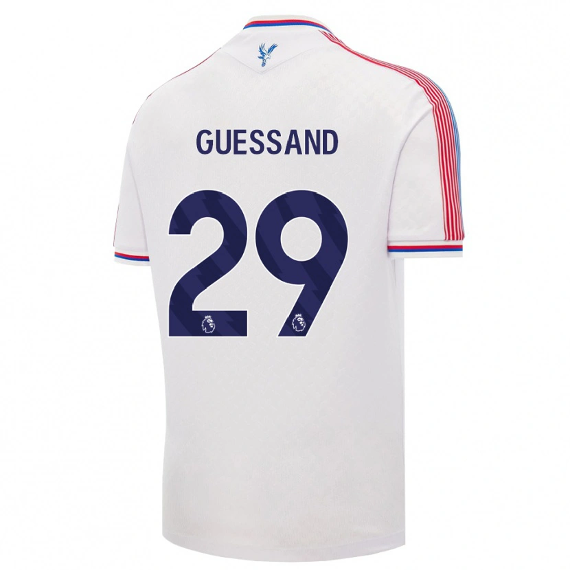 Danxen Kinder Evann Guessand #29 Weiß Rot Blau Heimtrikot Trikot 2026/27 T-Shirt