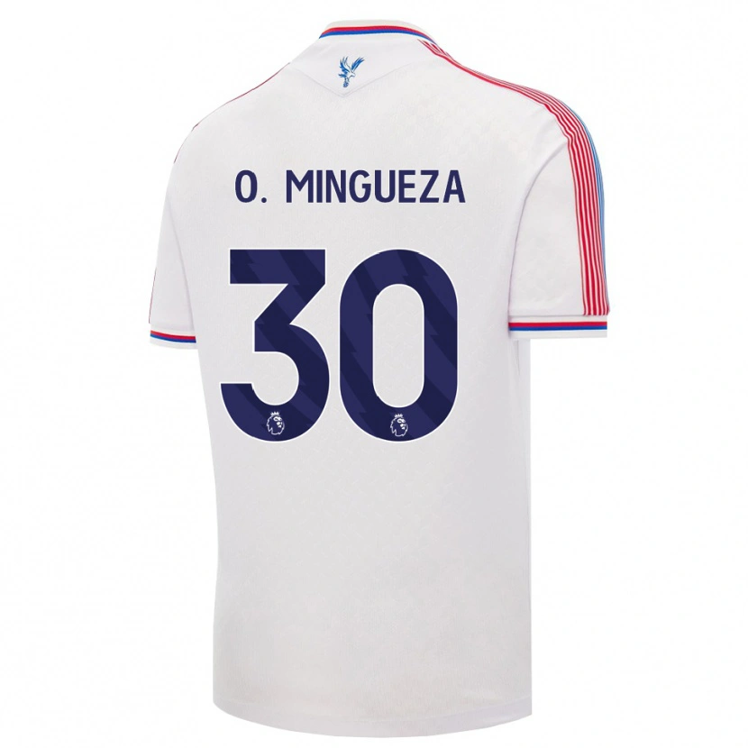 Danxen Kinder Óscar Mingueza #30 Weiß Rot Blau Heimtrikot Trikot 2026/27 T-Shirt