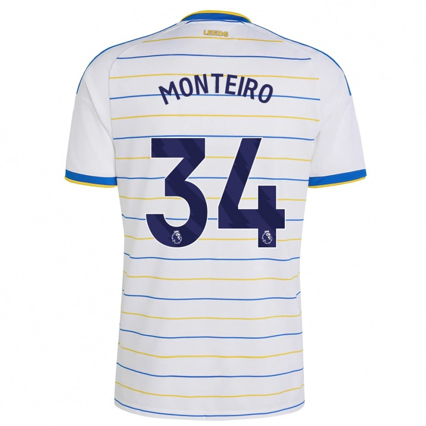 Danxen Kinder Diogo Monteiro #34 Rot Gelb Blau Heimtrikot Trikot 2026/27 T-Shirt