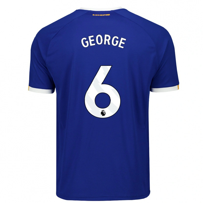 Danxen Kinder Gabrielle George #6 Blau Weiß Gelb Heimtrikot Trikot 2026/27 T-Shirt
