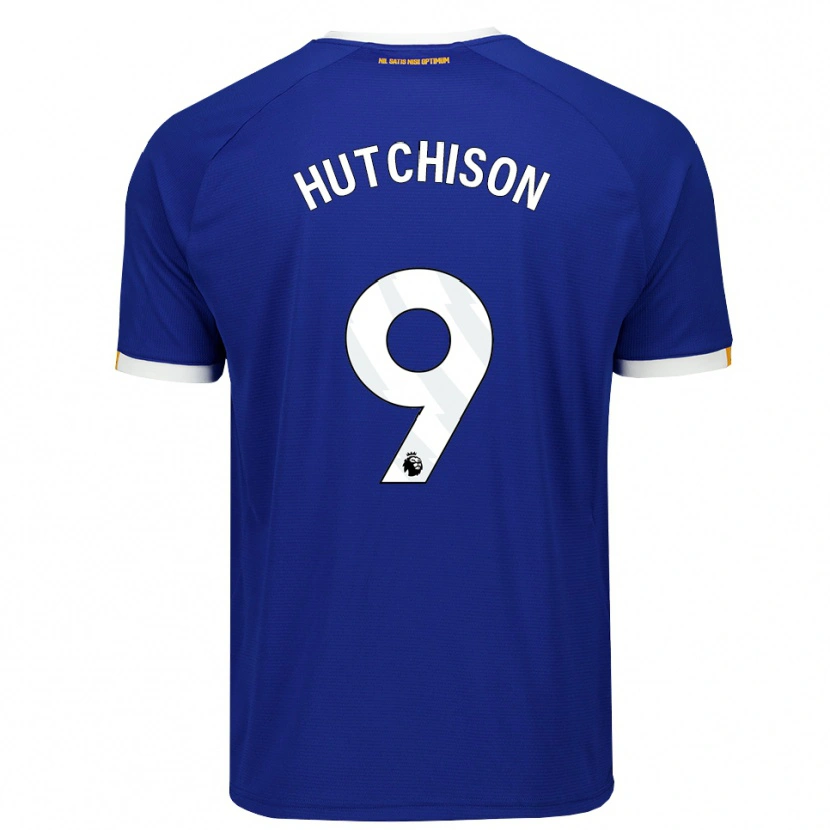 Danxen Kinder Kai Hutchison #9 Blau Weiß Gelb Heimtrikot Trikot 2026/27 T-Shirt