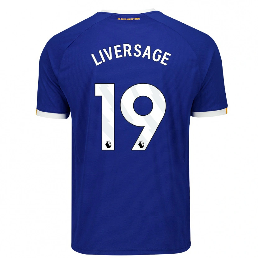 Danxen Kinder Leon Liversage #19 Blau Weiß Gelb Heimtrikot Trikot 2026/27 T-Shirt