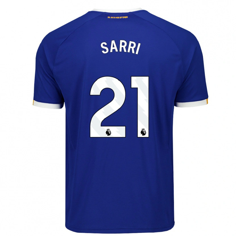 Danxen Kinder Veatriki Sarri #21 Blau Weiß Gelb Heimtrikot Trikot 2026/27 T-Shirt
