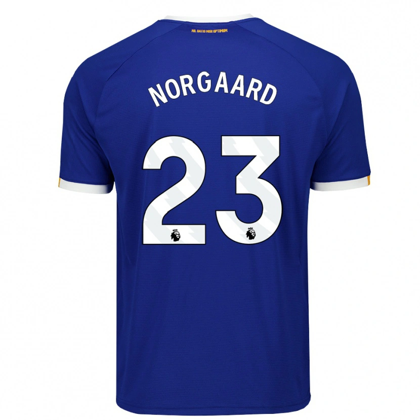 Danxen Kinder Christian Nørgaard #23 Blau Weiß Gelb Heimtrikot Trikot 2026/27 T-Shirt