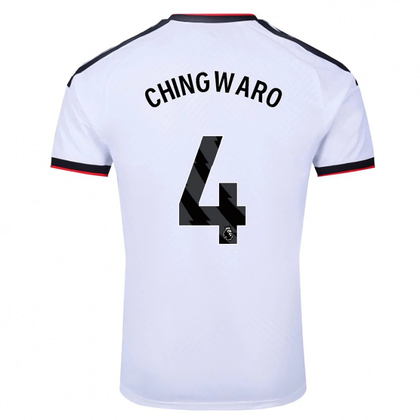 Danxen Kinder Seth Chingwaro #4 Weiß Schwarz Rot Heimtrikot Trikot 2026/27 T-Shirt
