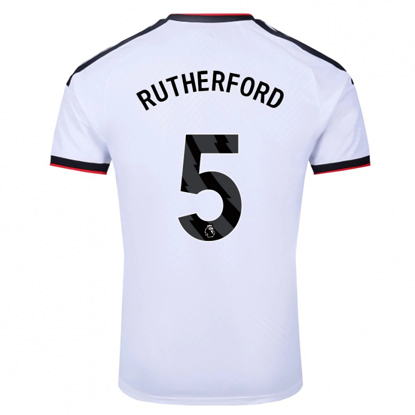 Danxen Kinder Leeta Rutherford #5 Weiß Schwarz Rot Heimtrikot Trikot 2026/27 T-Shirt