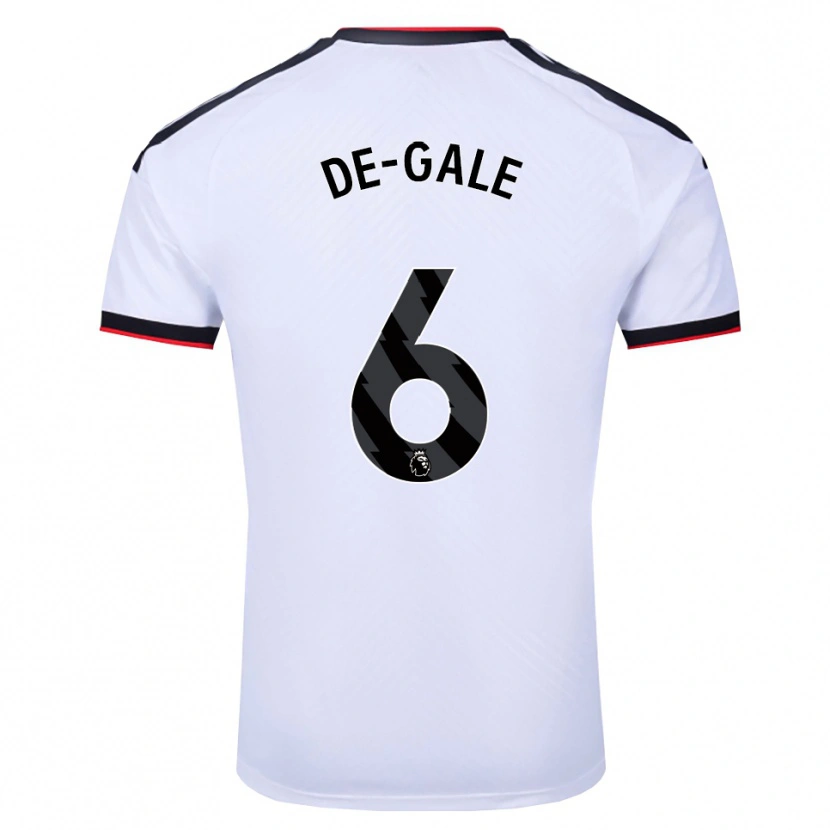 Danxen Kinder Dylan De-Gale #6 Weiß Schwarz Rot Heimtrikot Trikot 2026/27 T-Shirt