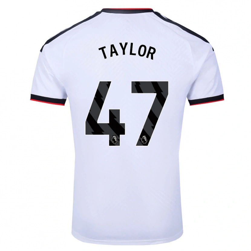 Danxen Kinder Bo Taylor #47 Weiß Schwarz Rot Heimtrikot Trikot 2026/27 T-Shirt