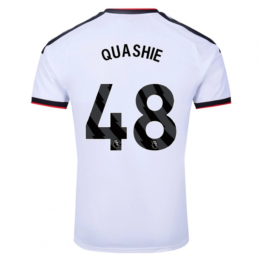 Danxen Kinder Jayden Quashie #48 Weiß Schwarz Rot Heimtrikot Trikot 2026/27 T-Shirt