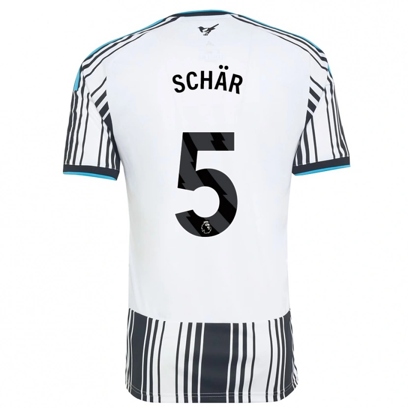 Danxen Kinder Fabian Schär #5 Himmelsblau Schwarz Weiß Heimtrikot Trikot 2026/27 T-Shirt