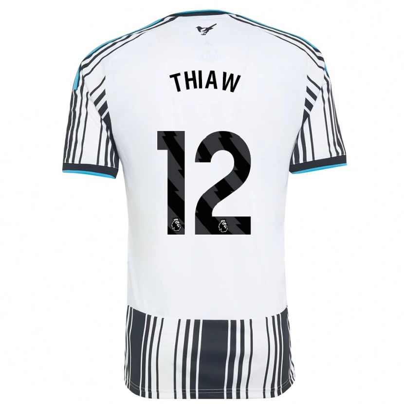 Danxen Kinder Malick Thiaw #12 Himmelsblau Schwarz Weiß Heimtrikot Trikot 2026/27 T-Shirt