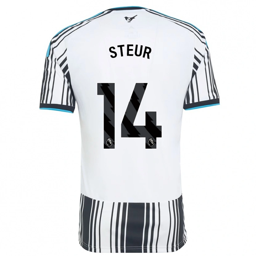 Danxen Kinder Sean Steur #14 Himmelsblau Schwarz Weiß Heimtrikot Trikot 2026/27 T-Shirt